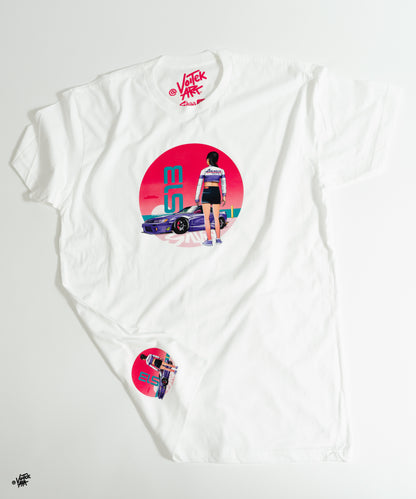 Drift Silvia S13 Sideways Racing Original Illustrated T-Shirt