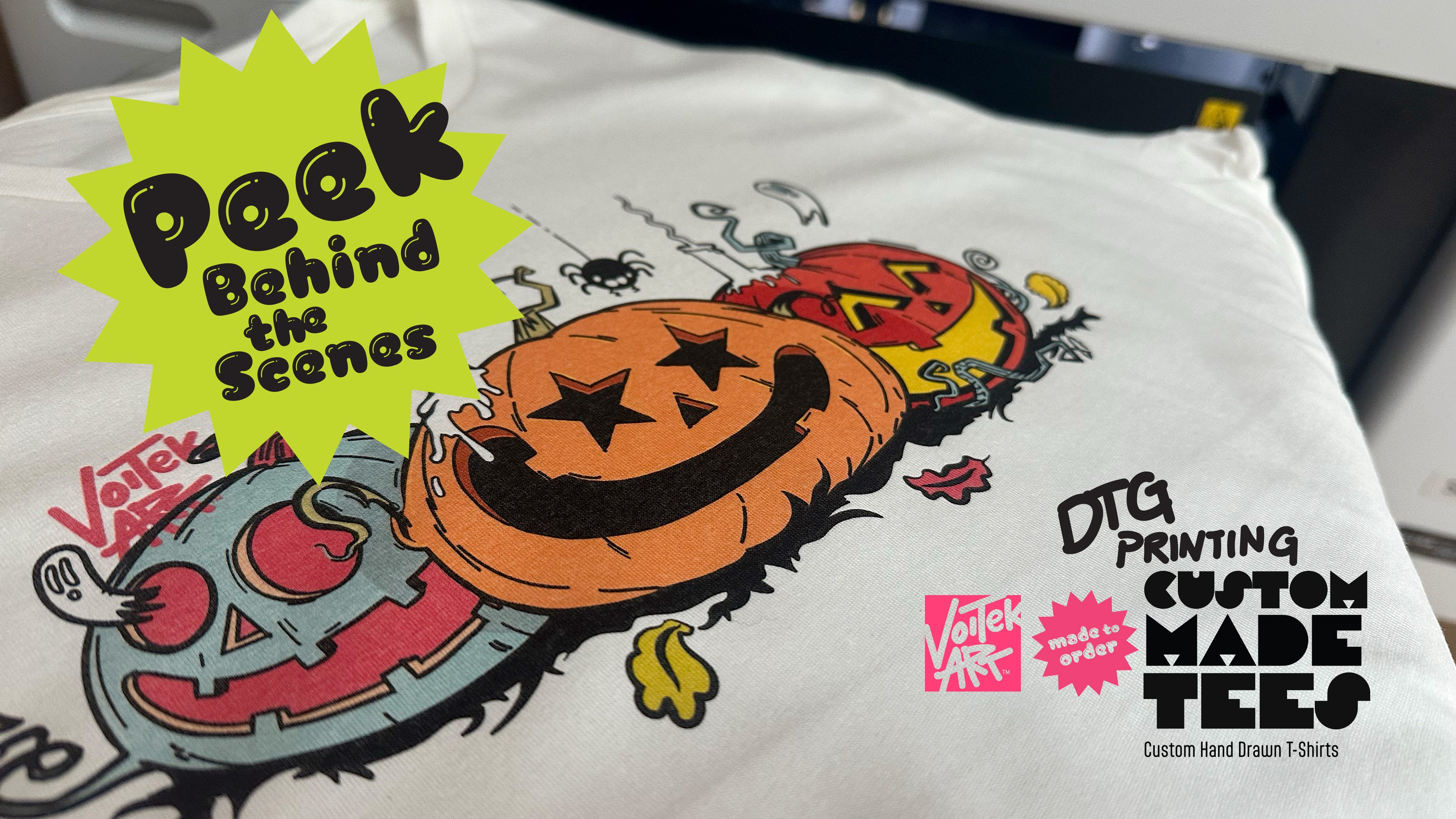 Load video: Peek Behind the Scenes DTG Printing Video